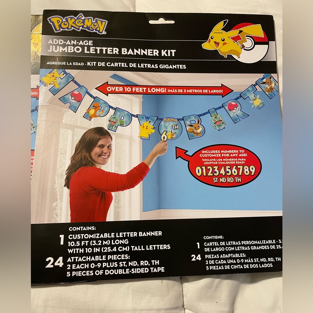Happy Birthday Pokémon banner